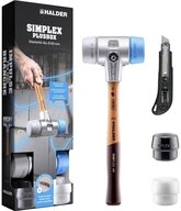 HALDER Hammer Halder SIMPLEX-Plusbox Starterkit Alu 3113s004 Schonhammer weich,...