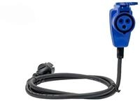 Platinet Schuko-Kupplung EV_EZ38, Schr&auml;ger Kombi Adapter f&uuml;r schwer erreichbare