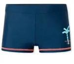 Schiesser Badehose Aqua Kids Bade-Shorts Speedo eng blau 92