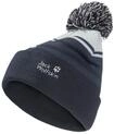 Bommelm&uuml;tze JACK WOLFSKIN "STRIPY POMPOM BEANIE K", Jungen, Gr. S, blau