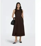 JDY Midikleid JDYDIEGO S/L SMOCK MIDI DRESS WVN NOOS braun S (36)