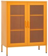 vidaXL Aktenschrank Lagerschrank Senfgelb 80 x 35 x 101,5 cm Stahl (1-St)