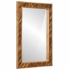 vidaXL Badezimmer-Set Spiegel Wandmontiert mit Spiegel Braun 70 x 50 x 3 cm...