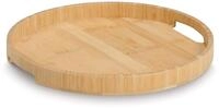 Zeller Present Tablett Serviertablett, Bambus, Bambus, pflegeleicht, einfacher