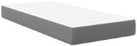 vidaXL Bett Bettmatratze mit Matratze Hellgrau 80 x 200 cm Stoff (1-tlg)