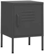 vidaXL Nachttisch Nachttisch Anthrazit 35x35x51 cm Stahl (1-St)