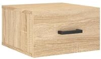 vidaXL F&auml;cherschrank Wand-Nachttisch Sonoma-Eiche 35x35x20 cm (1-St)
