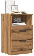 vidaXL Aktenschrank NA Nachttisch Artisan-Eiche 40x36x65 cm Spanplatte