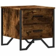 vidaXL Nachttisch Nachttisch R&auml;uchereiche 40x41x40 cm Holzwerkstoff (1-St)