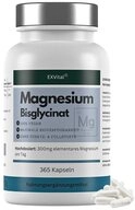 Magnesiumbisglycinat, hochdosiert 1365mg pro Tag, 365 vegane Kapseln Kapseln, 1 er