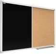 ALLboards Memoboard ALLboards Kombitafel Schwarze Magnetische Kreidetafel &