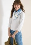 CECIL Halstuch Woven Stripe And Print Loop