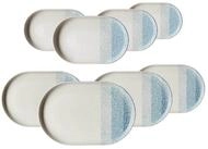 Ritzenhoff & Breker Servierplatte Trio Servierplatten 8er Set, Steinzeug, (8-tlg)