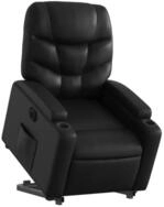 vidaXL Sessel Relaxsessel mit Aufstehhilfe Elektrisch Schwarz Kunstleder (1-St)