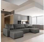Masseno Ecksofa TOLARI mit Schlaffunktion U-Form, Sofa mit Bettkasten