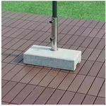 casa.pro Betonschirmst&auml;nder grau 45 cm x 9.5 cm x 22.5 cm