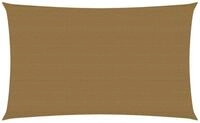 vidaXL Sonnensegel, Sonnenschirm 160 g/m&sup2; Taupe 4x7 m HDPE