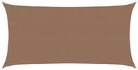 vidaXL Sonnensegel Sonnensegel Taupe 2 x 6 m HDPE, (1-tlg)