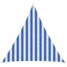 vidaXL Sonnensegel Sonnensegel Blau und Wei&szlig; 2 x 2 x 2 m HDPE, (1-tlg)
