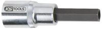 KS Tools Stecknuss, Einspritzd&uuml;sen-Innensechskant mit Bohrung 10 mm, &Oslash;6 mm