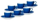 Ritzenhoff & Breker Tasse Doppio Espressotassen und -untertassen 80 ml, 12-tlg.,