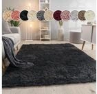 Paco Home Hochflor-Teppich Silky 591, rechteckig, H&ouml;he: 37 mm, Uni-Farben, besonders