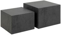 ACTONA GROUP Couchtisch Dice (Set, 2-St., Im Set 2 St&uuml;ck), Couchtischsatz, Schwartz