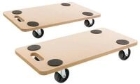 Arebos Rollbrett inkl. Gummipads, Transportroller, Transporthilfe f&uuml;r Umzug,...
