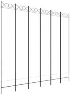 vidaXL Paravent, 6-tlg. Raumteiler Wei&szlig; 240x220 cm Stoff