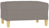 vidaXL Fu&szlig;hocker, Sitzhocker Taupe 70x55x41 cm Stoff