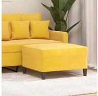 vidaXL Fu&szlig;hocker 70 x 55 x 41 cm Fu&szlig;hocker Gelb 70x55x41 cm Samt