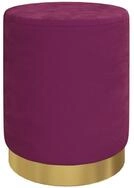 vidaXL Hocker Runder Aufbewahrungshocker Violett Samt 31 x 37 cm (1 St)