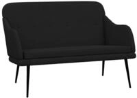 vidaXL Sitzbank Sitzbank Schwarz 110x76x80 cm Stoff