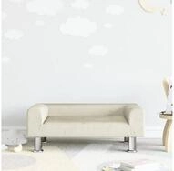 vidaXL Kindersofa, Kindersofa Creme 70x45x26,5 cm Samt