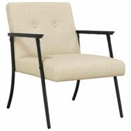 vidaXL Sessel Sessel Creme Stoff (1-St)