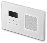 TEM LOGIQ UP-Radio mit Lautsprecher, 2-fach FLAT wei&szlig; Lautsprecher