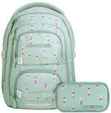 coocazoo Schulranzen Schulrucksack-Set PORTER, Dancing Dots 2-teilig (2-teilig),