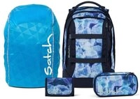 Satch Schulrucksack Pack (4tlg., inkl. Schlamperbox, Regenh&uuml;lle und Geldb&ouml;rse)