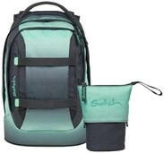 Satch Schulranzen Schulrucksack-Set PACK Gradient Mint 2-teilig (2-teilig),