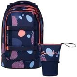 Satch Schulranzen Schulrucksack-Set PACK Coral Reef 2-teilig (2-teilig), ergonomisch,