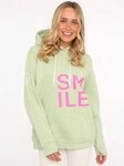 Zwillingsherz Hoodie "Alissa" Langarm, Kapuze, Neon-Details, Kordelzug, Frontprint,