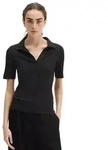 Marc O'Polo Poloshirt Pointelle slim mit TENCELTM Modal schwarz XS (34)