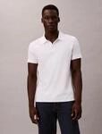 Poloshirt CALVIN KLEIN JEANS "CLASSIC MONOGRAM", Herren, Gr. L, hellwei&szlig;, Jersey,