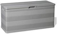 furnicato Gartenbox Auflagenbox Hellgrau 117x45x56 cm aus robustem Polypropylen...