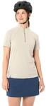 Radtrikot VAUDE "Women's Adlux HZ Shirt", Damen, Gr. 44, ecru, Obermaterial:...