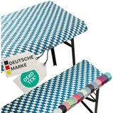NYVI Hussen-Set Bierbankauflagen Set NYVIGala 3tlg Auflagenset, Tischdecke &
