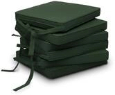 Beautissu Stuhlkissen 6er Set Loft SK Stuhlkissen Dunkelgr&uuml;n, 45x40x5cm,