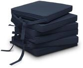 Beautissu Stuhlkissen 6er Set Loft SK Stuhlkissen Dunkelblau, 45x40x5cm,...
