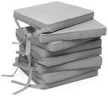 Beautissu Stuhlkissen 8er Set Loft SK Stuhlkissen Hellgrau, 45x40x5cm,...