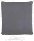 relaxdays Sonnensegel Quadrat in Grau, 2 x 2 m